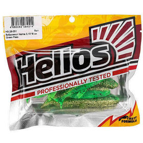 Виброхвост Helios Nelma (8см) Green Peas (упаковка - 6шт)
