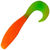 Твистер Helios Hybrid 3.15 (8см) Orange&Green (упаковка - 7шт)