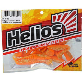 Виброхвост Helios Slash 2.64 (6.7см) Orange n Sparkles (упаковка - 10шт)