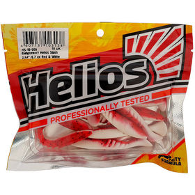Виброхвост Helios Slash 2.64 (6.7см) Red n White (упаковка - 10шт)