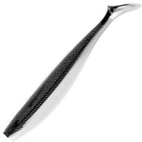 Виброхвост Helios Trofey (14см) Black&Pearl (упаковка - 4шт)