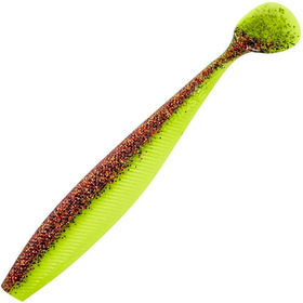 Виброхвост Helios Trofey (14см) Golden Lime (упаковка - 4шт)