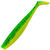 Виброхвост Helios Trofey (14см) Green Lime (упаковка - 4шт)