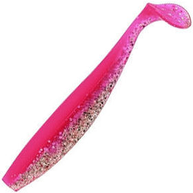 Виброхвост Helios Trofey (14см) Silver Sparkles&Pink (упаковка - 4шт)