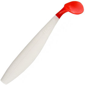Виброхвост Helios Trofey (14см) White RT (упаковка - 4шт)