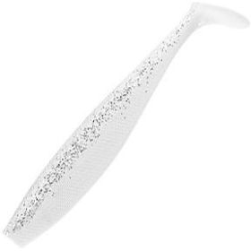 Виброхвост Helios Trofey (14см) White&Sparkles (упаковка - 4шт)