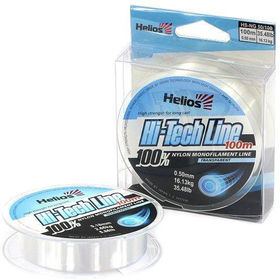 Леска Helios Hi-tech Line Nylon Transparent 100м 0.18мм (прозрачная)