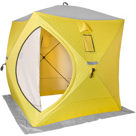 Палатка зимняя Helios Куб 1.8х1.8 Yellow/Gray