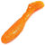 Силиконовая приманка Helios Chubby (9см) Orange & Sparkles (упаковка - 5шт)