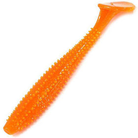 Силиконовая приманка Helios Shaggy (8.5см) Orange & Sparkles (упаковка - 5шт)