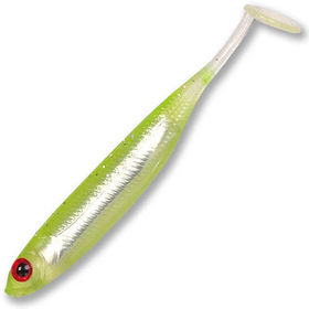 Силиконовая приманка Herakles Mirror Shad 3.2 (8см) Ghost Chartreuse (упаковка - 6шт)