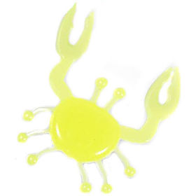 Силиконовая приманка Herakles Mr. Crab (3см) Chartreuse (упаковка - 6шт)