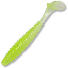 Силиконовая приманка Herakles Viber Shad 3.8 (9.5см) Ghost Chartreuse (упаковка - 7шт)