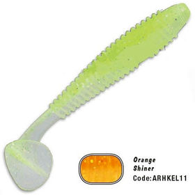 Силиконовая приманка Herakles Viber Shad 3.8 (9.5см) Orange shiner (упаковка - 7шт)