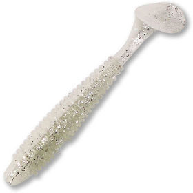 Силиконовая приманка Herakles Viber Shad 3.8 (9.5см) White Silver (упаковка - 7шт)