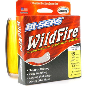 Леска плетеная Hi-Seas Wild Fire 114м 0.08мм (желтая)