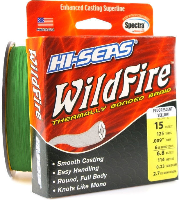 Леска плетеная Hi-Seas Wild Fire 114м 0.08мм (зеленый)