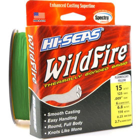 Леска плетеная Hi-Seas Wild Fire 114м 0.08мм (зеленый)
