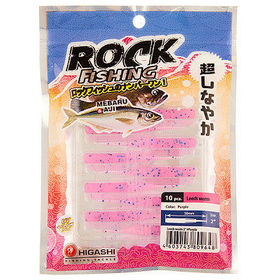 Силиконовая приманка Higashi Leech Worm 2 (5см) Purple (упаковка - 10шт)