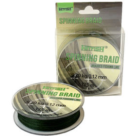 Леска плетеная HitFish Spinning Braid 4X 0.12 mm (Dark Green)