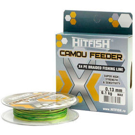 Леска плетеная HitFish X4 Camou Feeder 150 м 0.13 мм (Camou)