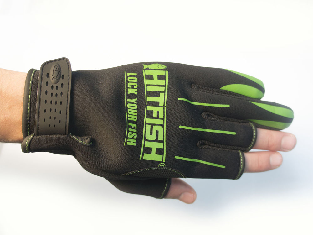 Перчатки без пальцев HitFish Glove-04 р. L (зеленые)