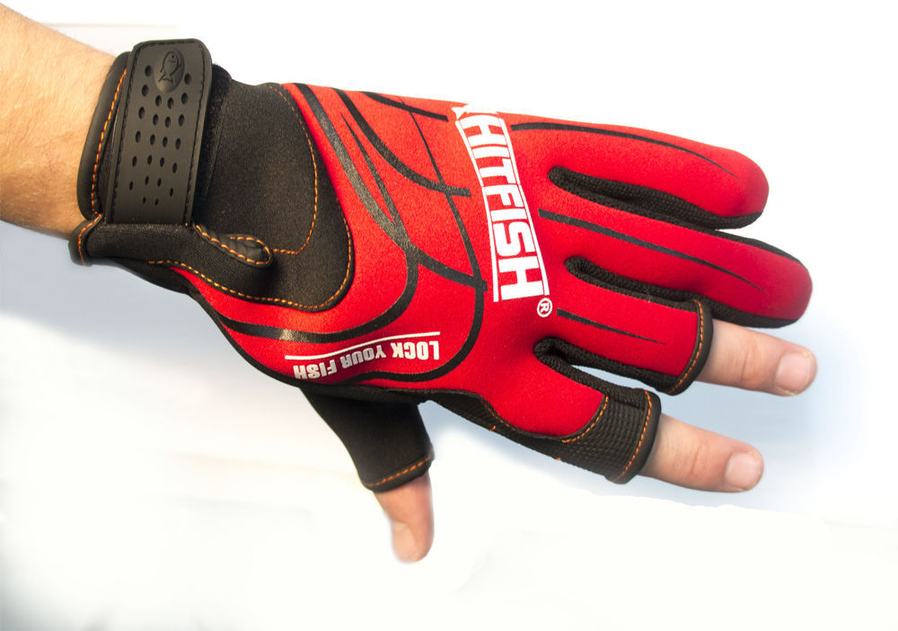 Перчатки без пальцев HitFish Glove-05 р. L (красный)
