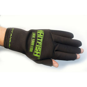 Перчатки без пальцев HitFish Glove-06 р. L (зеленые)