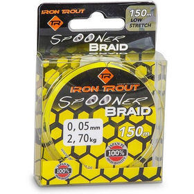 Леска Iron Trout Spooner PE Braid 150м 0.04мм (Yellow)
