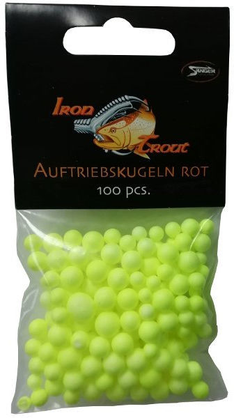 Шарики Iron Trout Buoyancy Ball 6-10мм Yellow (упаковка - 100шт)