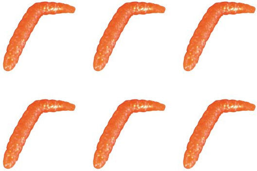 Силиконовые приманки Iron Trout Baco (4см) Sweet Orange-Glitter (упаковка - 6шт)