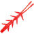Креатура Jackall Scissor Comb 2.5 (6.4см) red gold flake (упаковка - 10шт)
