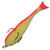 Поролоновая рыбка Контакт Крючок-тройник (6 см) желто-красный (упак. - 10 шт)
