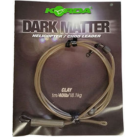 Поводок Korda Dark Matter Leader Heli 40 lb 1м Clay