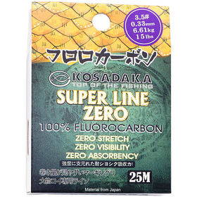 Леска флюорокарбон Kosadaka Super Line Zero 25м 0.12мм