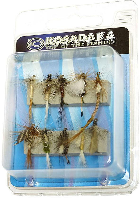 Набор сухих мушек Kosadaka FS-1 Large size (10шт)