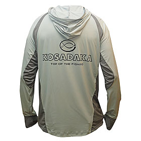 Футболка Kosadaka с длинным рукавом Ice Silk Sunblock (UV защита) серая