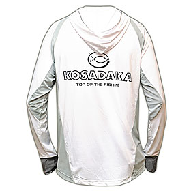 Футболка Kosadaka с длинным рукавом Ice Silk Sunblock (UV защита) белая