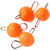 Груз чебурашка-шар вольфрамовый разборный Kosadaka (0.5г) Orange Glowing (упаковка - 5шт)