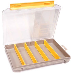 Коробка для приманок Kosadaka TB-M20 Lure Bait Box, 4 поперечные съёмные вставки (серая)