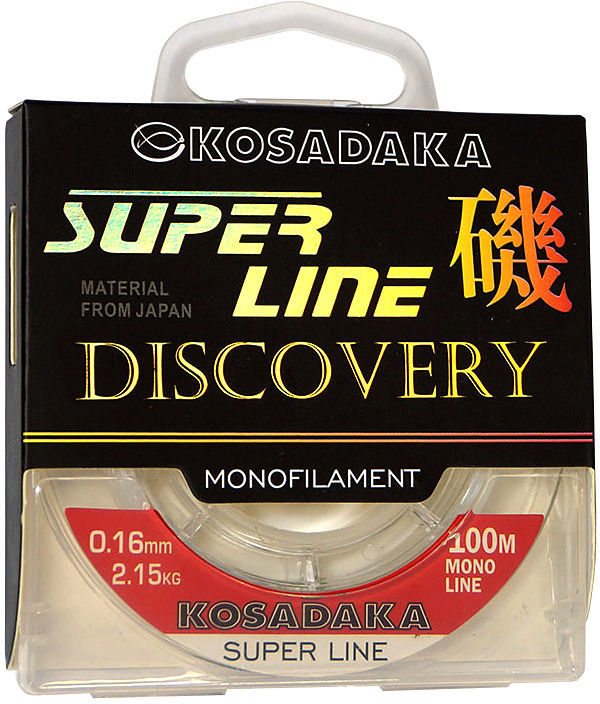 Леска Kosadaka Super Line Discovery 100м 0.12мм (прозрачная)