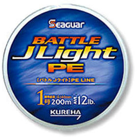 Леска плетеная Kureha Seaguar Battle J Light PE #0.8 200м 0.148мм (цветная)