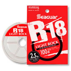 Леска флюорокарбон Kureha Seaguar R18 Light Rock 0.5 100м 0.117мм (прозрачная)
