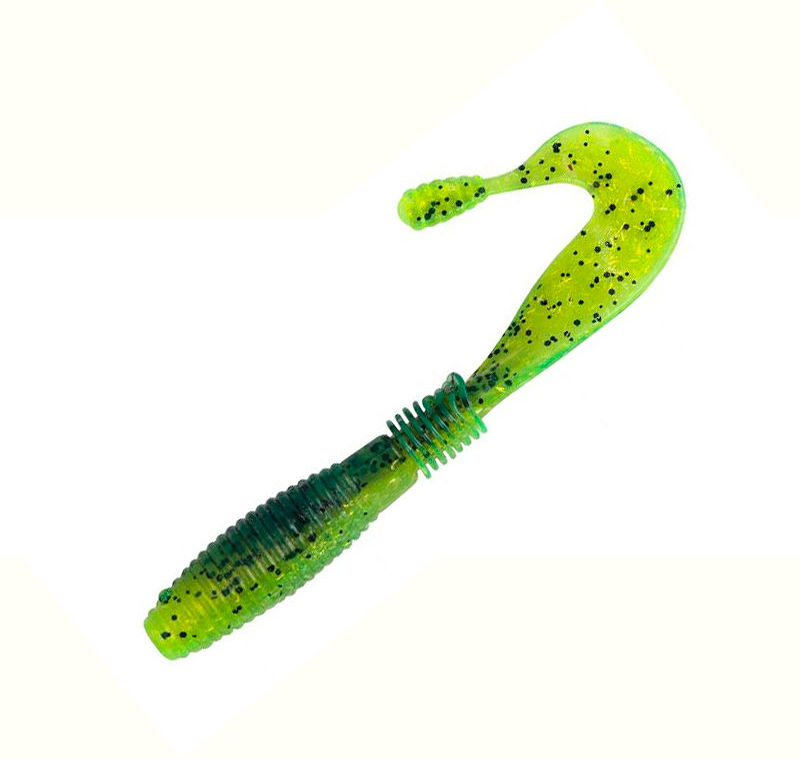 Твистер Kutomi RY10 Orochi (11 см) S062 green/yellow (упаковка - 4 шт)