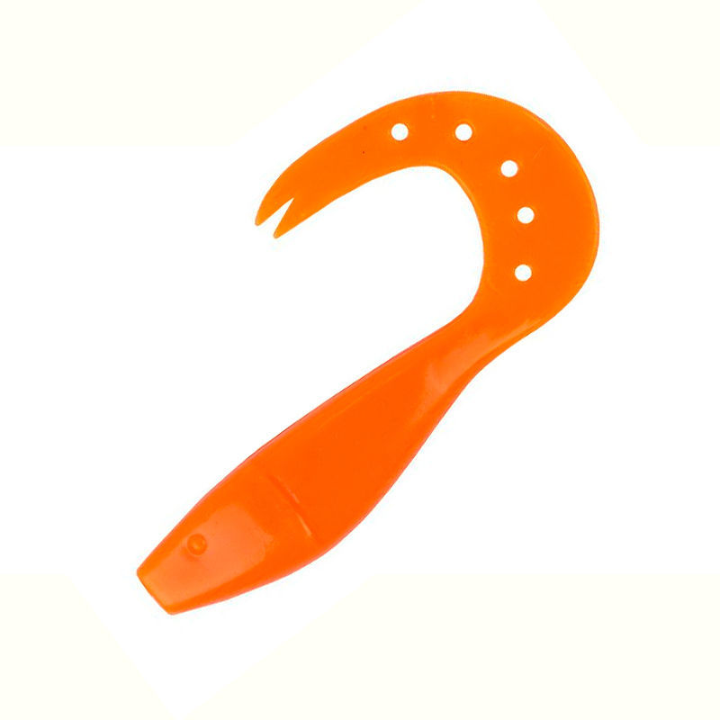 Твистер Kutomi RY44 Snake (9 см) D012 orange (упаковка - 4 шт)