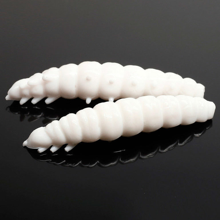 Силиконовая приманка Libra Lures Larva Криль 30 (3 см) 001 (упаковка - 15 шт)