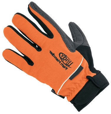 Перчатка защитная Lindy Fish Handling Glove (на левую руку) р.XXL  (оранжевая) купить по цене 3105₽