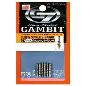 Набор грузил G7 Tungsten Screw Sinker Straight 0.4г (упаковка - 10шт)