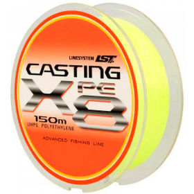 Шнур Linesystem Casting PE X8 150м 0.6 0.132мм (Желтый)