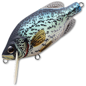 Воблер LiveTarget Crappie Flat Side Crankbait 100 Natural/Matte